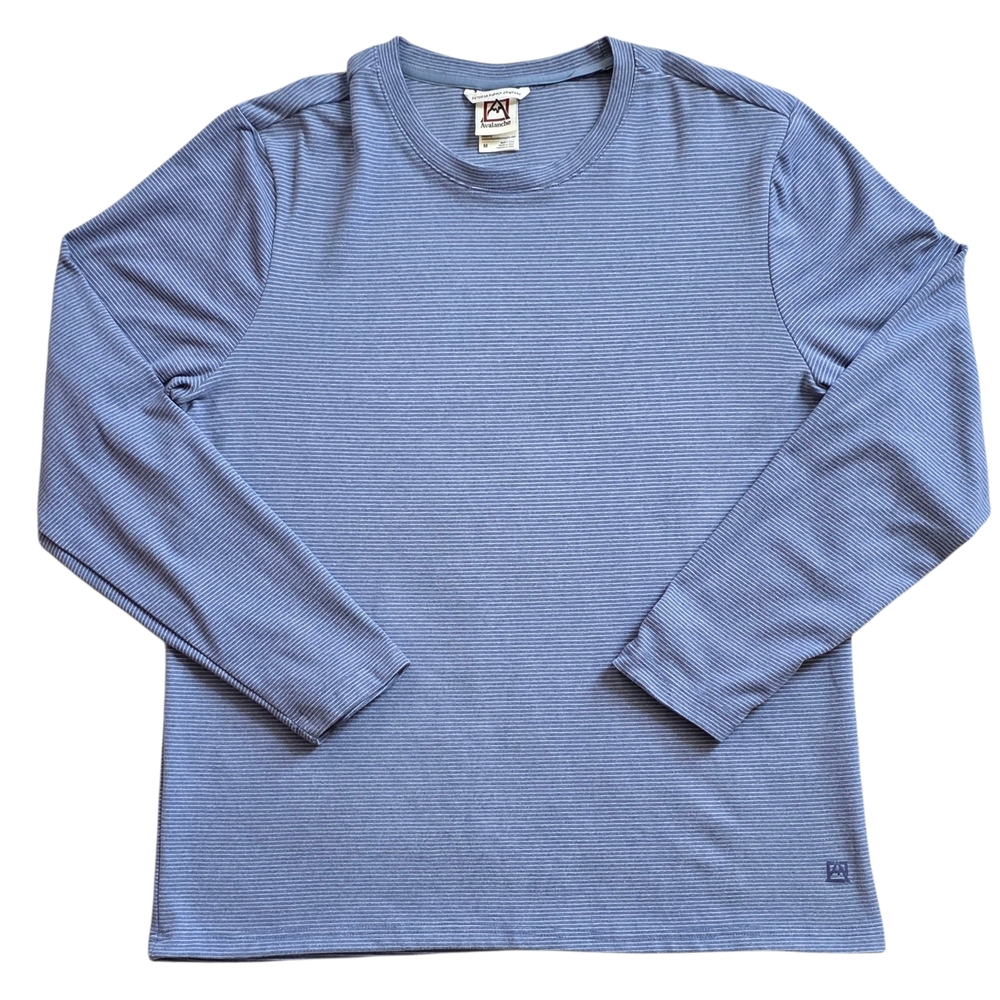 Avalanche Outdoor Supply Medium Blue Striped Long Sleeve Shirt